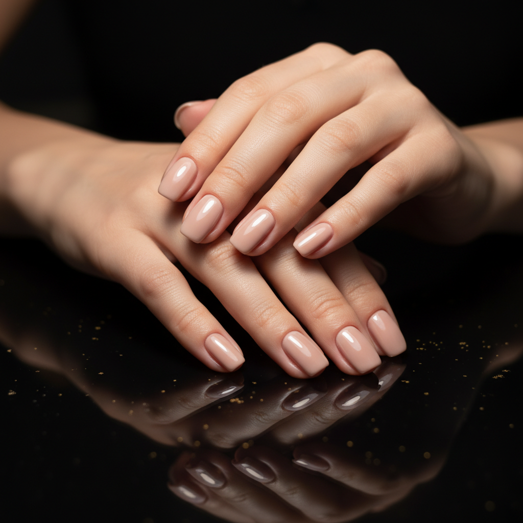 Маникюр — нюдовые тона